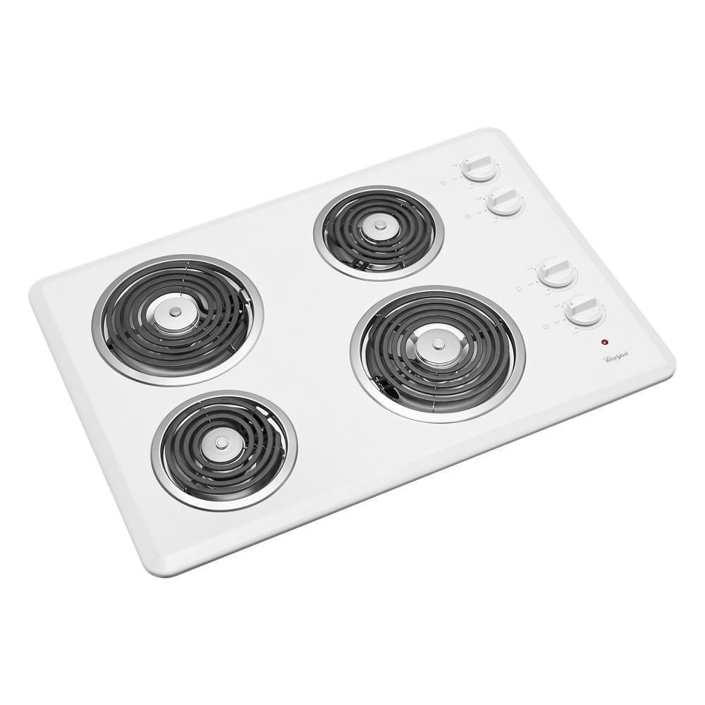 WCC31430AW Whirlpool® 30" Electric Cooktop