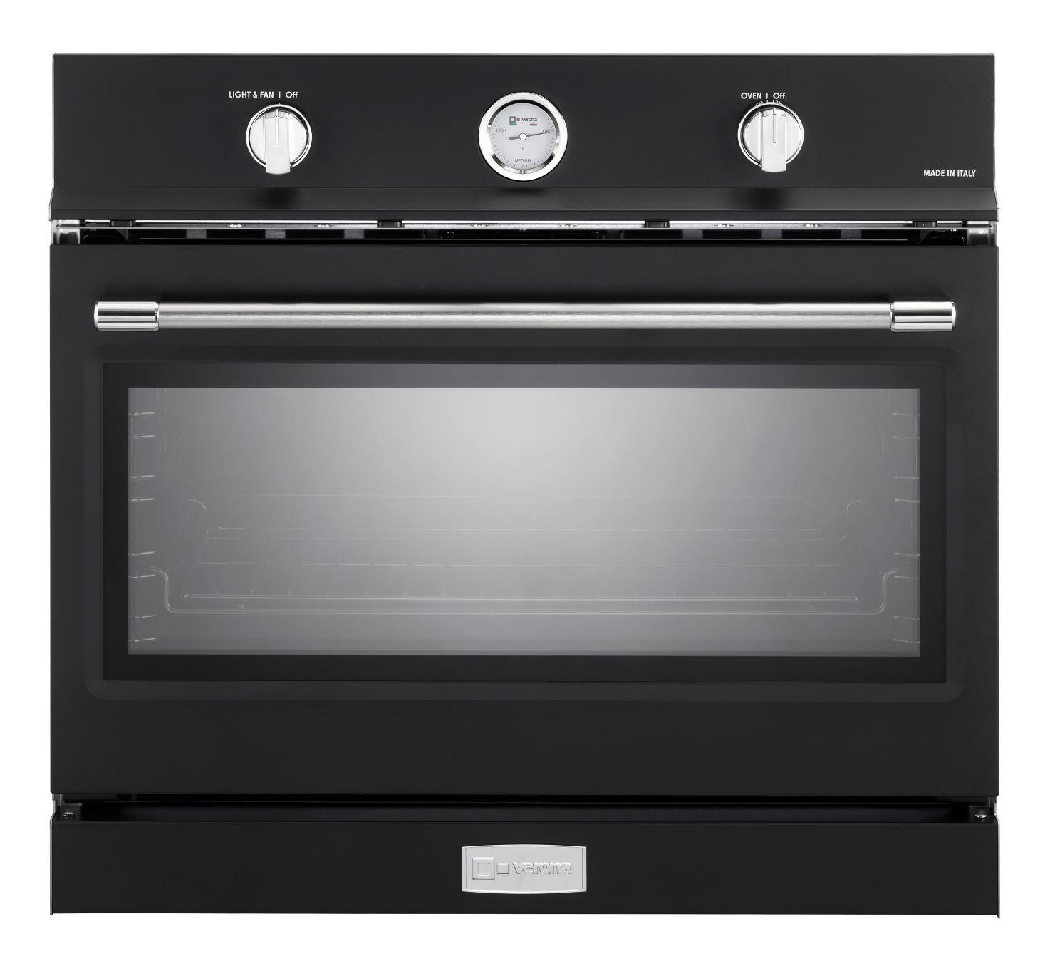 Verona 30" Gas Built-In Oven Matte Black