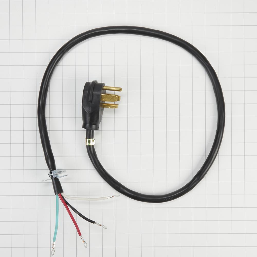 Whirlpool PT400L 4' Electric Dryer Power Cord 4-Wire 30 Amp