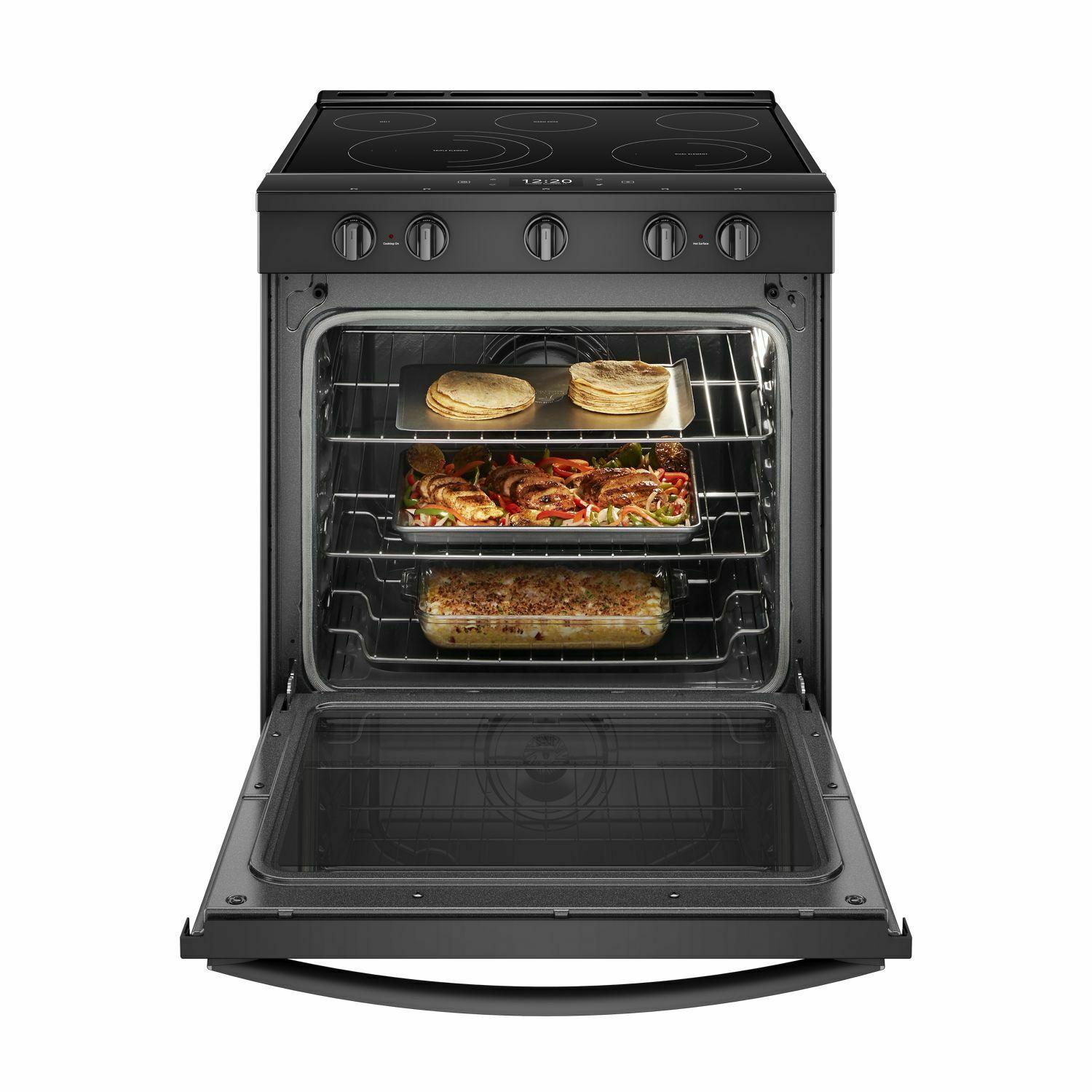 Whirlpool WEE750H0HB 6.4 cu. ft. Smart Slide-in Electric Range with Air Fry, when Connected