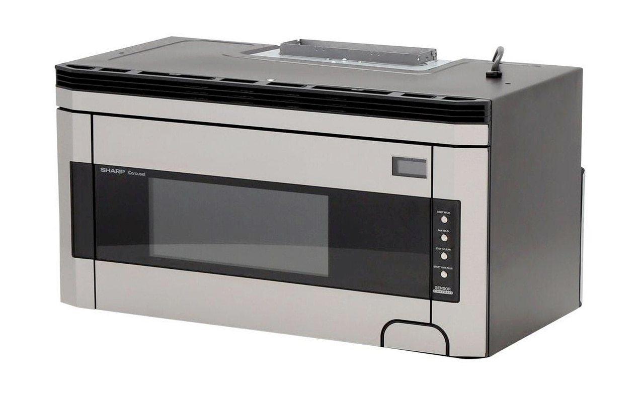 Sharp R1514TY 1.5 cu. ft. 1000W Sharp Stainless Steel Over-the-Range Carousel Microwave Oven