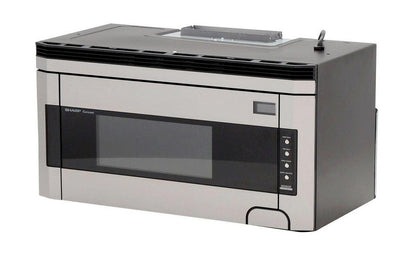 Sharp R1514TY 1.5 cu. ft. 1000W Sharp Stainless Steel Over-the-Range Carousel Microwave Oven