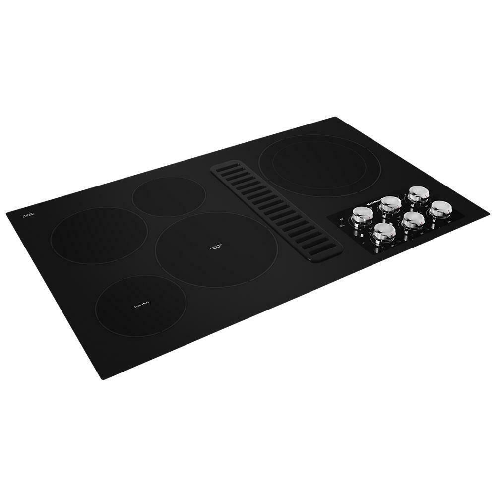 Kitchenaid KCED606GBL 36" Electric Downdraft Cooktop with 5 Elements