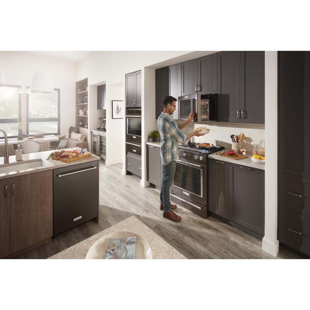 Kitchenaid KSGG700EBS 30-Inch 5-Burner Gas Slide-In Convection Range