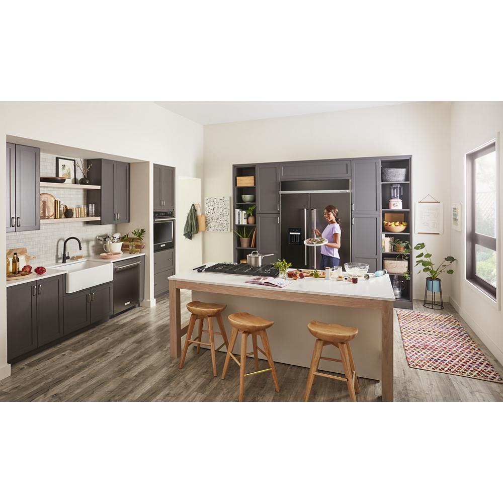 Kitchenaid KUWL314KBS 24" Undercounter Wine Cellar with Glass Door and Metal-Front Racks