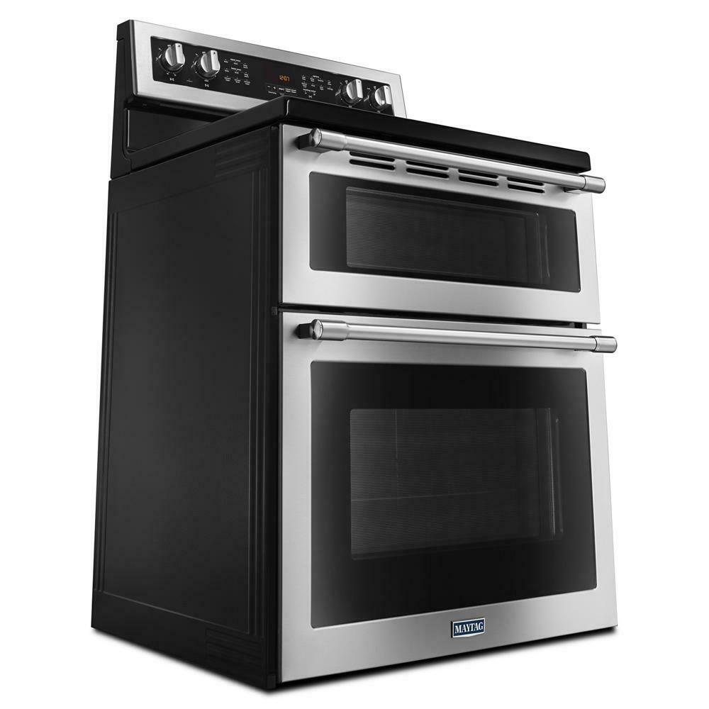 Maytag MET8800FZ 30-Inch Wide Double Oven Electric Range With True Convection - 6.7 Cu. Ft.