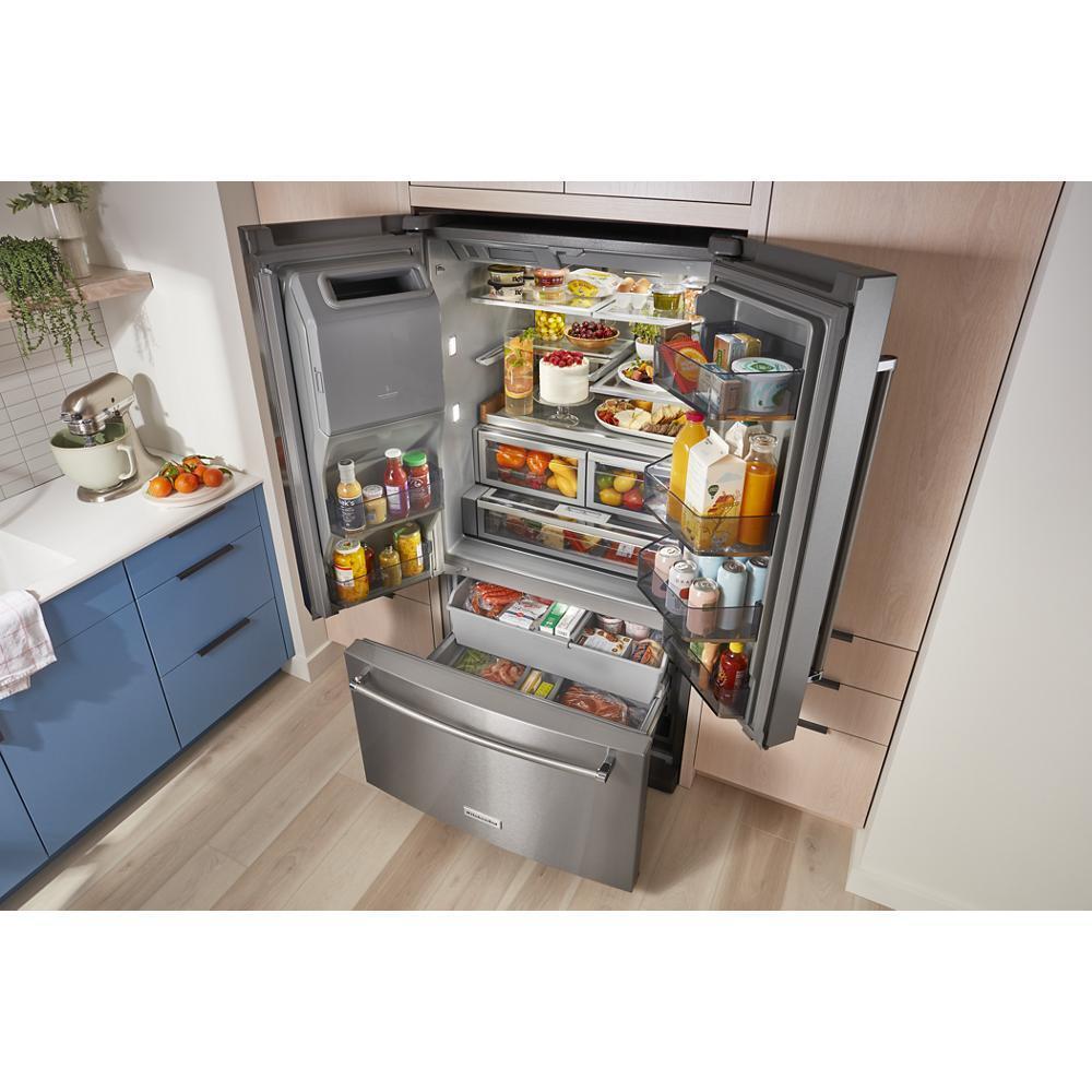 Kitchenaid KRFF577KPS 26.8 Cu. Ft. Standard-Depth French Door Refrigerator with Exterior Ice and Water Dispenser