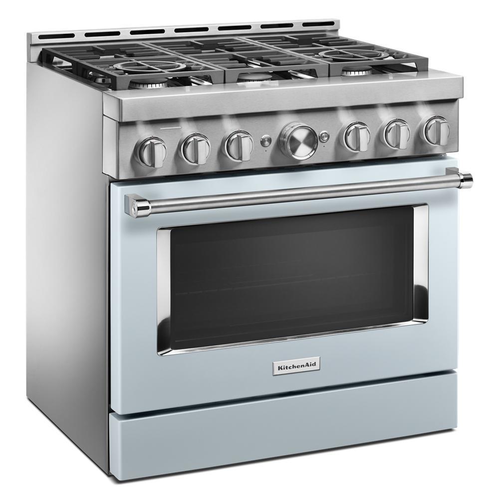 KFGC506JMB KitchenAid® 36'' Smart Commercial-Style Gas Range with 6 Burners