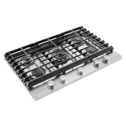 Kitchenaid KCGS550ESS 30" 5-Burner Gas Cooktop