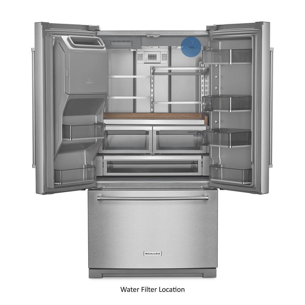 Kitchenaid 26.8 Cu. Ft. Standard-Depth French Door Refrigerator with Exterior Ice and Water Dispenser