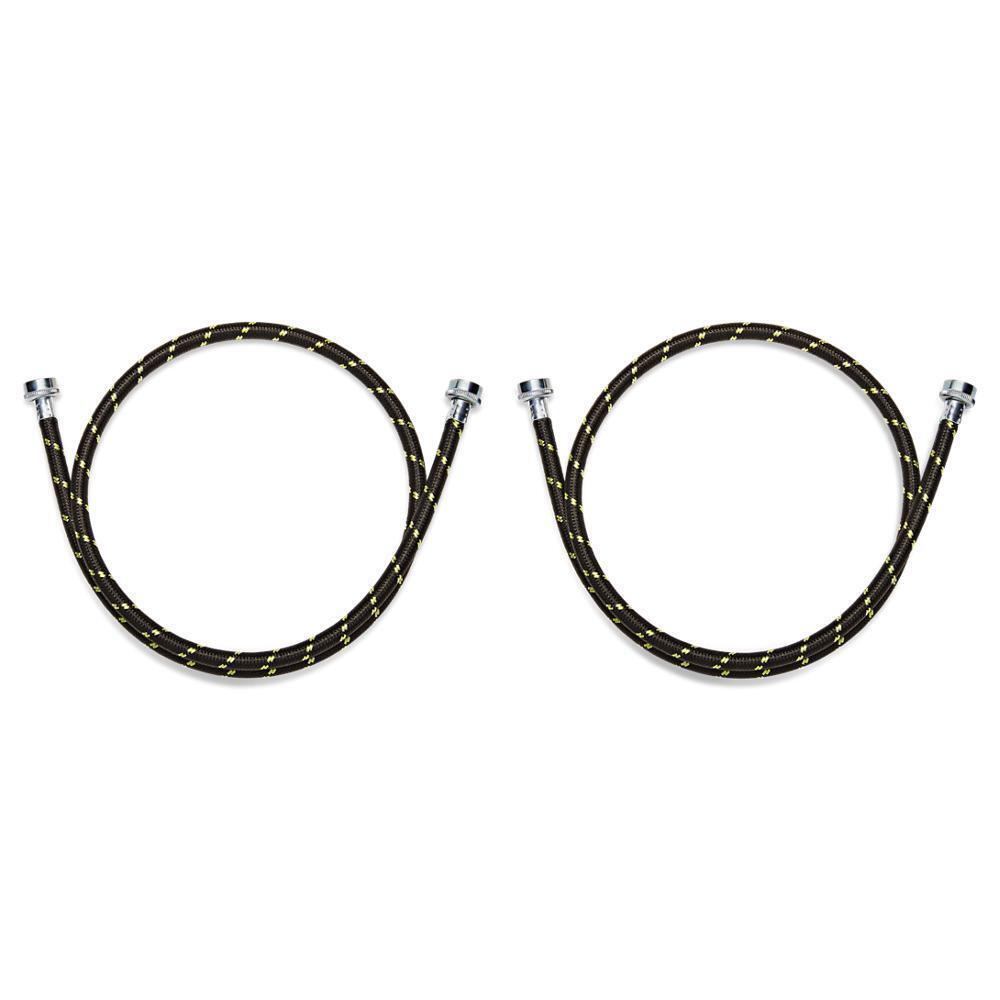 Whirlpool 8212487RP 5' Braided washer fill hoses with 2 female connections - 2 pack