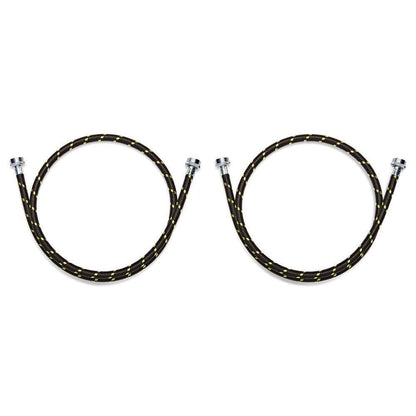 Whirlpool 8212487RP 5' Braided washer fill hoses with 2 female connections - 2 pack