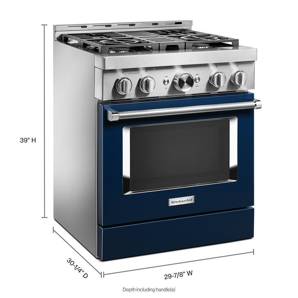 KFGC500JIB KitchenAid® 30'' Smart Commercial-Style Gas Range with 4 Burners