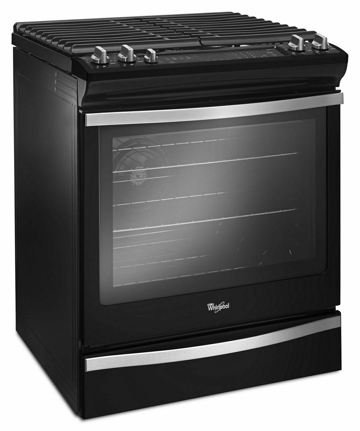 Whirlpool WEG745H0FE 5.8 Cu. Ft. Slide-In Gas Range with EZ-2-Lift™ Hinged Grates - Black Ice