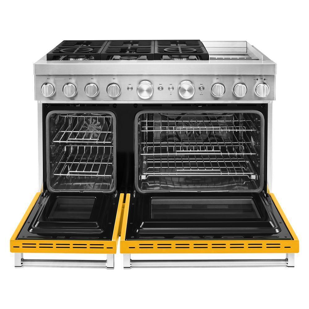 KFDC558JYP KitchenAid® 48'' Smart Commercial-Style Dual Fuel Range with Griddle