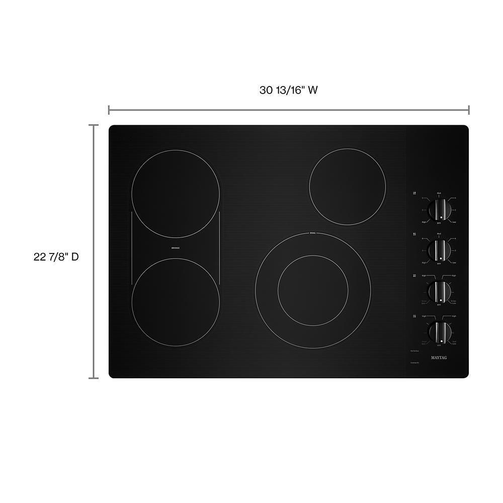 Maytag MEC8830HB 30-Inch Electric Cooktop with Reversible Grill and Griddle