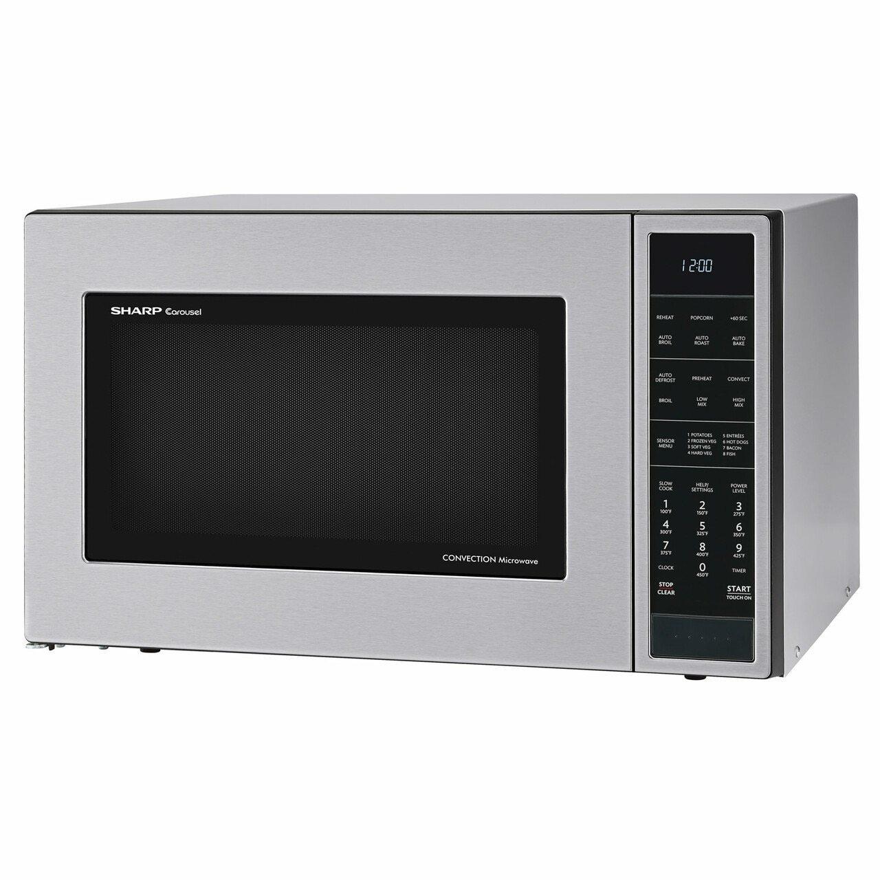 Sharp 1.5 cu. ft. 900W Sharp Stainless Steel Carousel Convection   Microwave Oven