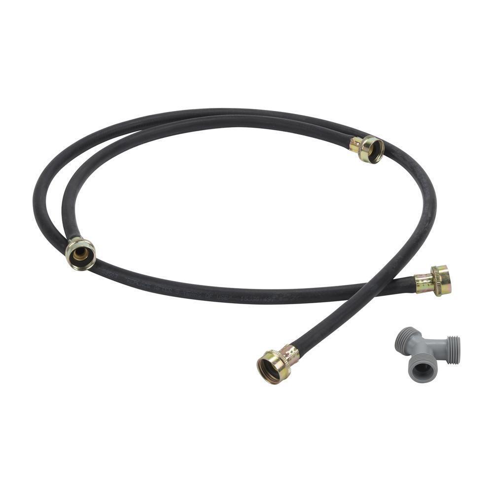 Whirlpool W10044609A 5' Black Steam Dryer Hose Kit