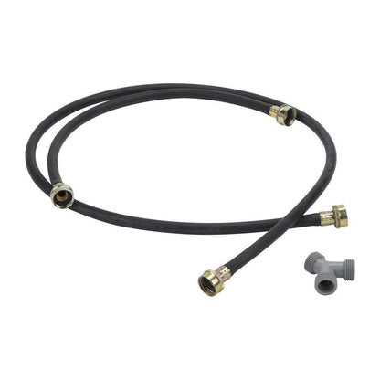 Whirlpool W10044609A 5' Black Steam Dryer Hose Kit