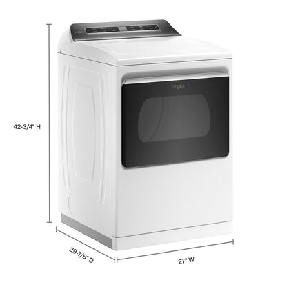7.4 cu. ft. Smart Top Load Gas Dryer