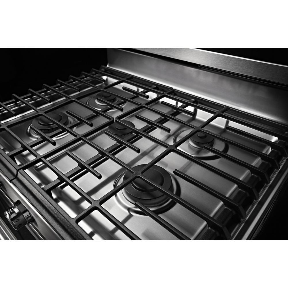 Kitchenaid KFGG500EBS 30-Inch 5-Burner Gas Convection Range