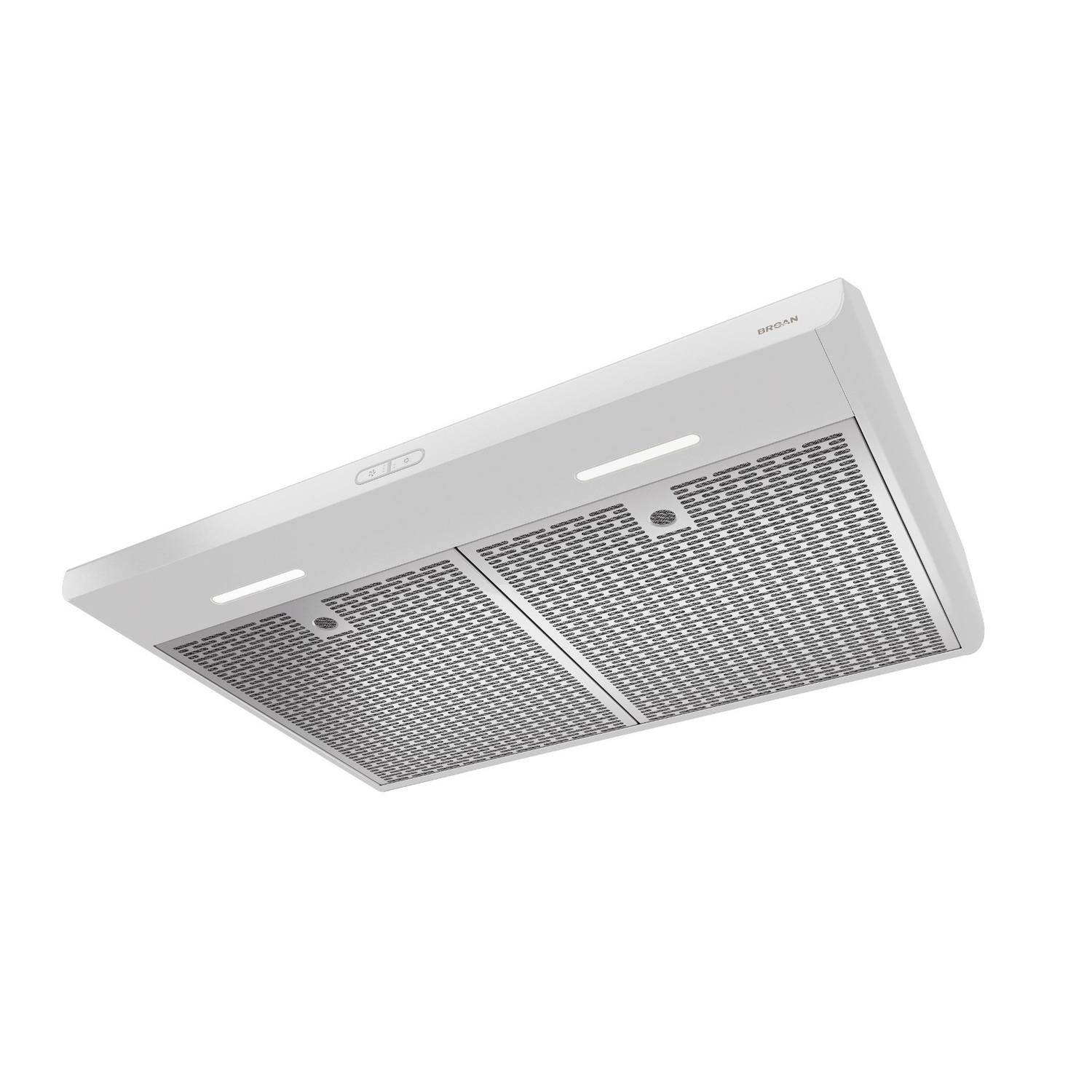 Broan BKDEG130WW **DISCONTINUED** Broan® Sahale 30-Inch Convertible Under-Cabinet Range Hood, ENERGY STAR®, 375 Max Blower CFM, White