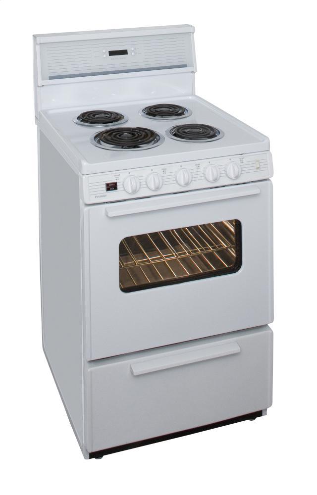 Premier ECK240OP 24 in. Freestanding Electric Range in White