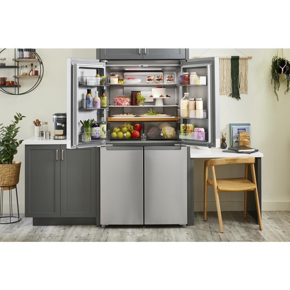 Kitchenaid KRQC506MPS 19.4 cu. ft. 36-inch wide Counter-Depth 4-Door Refrigerator with PrintShield™ Finish