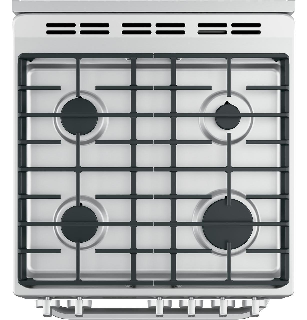 Haier QGAS740RMSS 24" 2.9 Cu. Ft. Gas Free-Standing Range with Convection and Modular Backguard