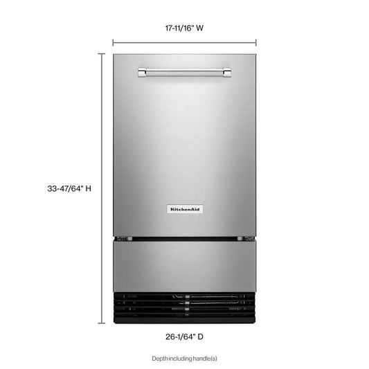 KUID508HPS KitchenAid® 18'' Automatic Ice Maker with PrintShield™ Finish