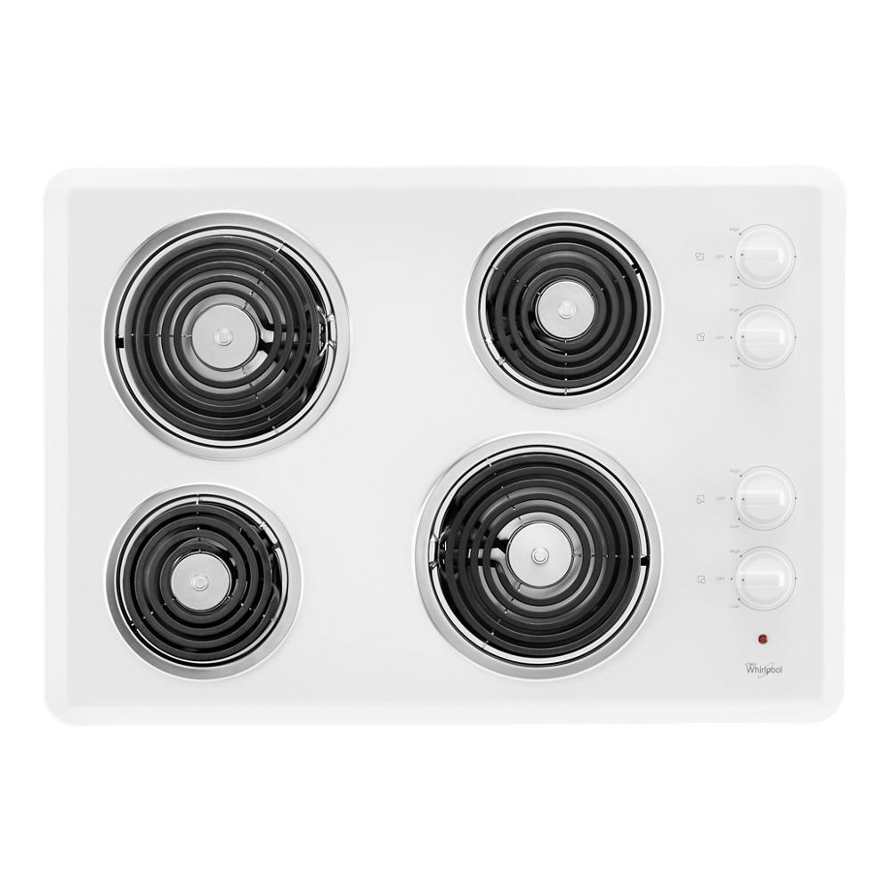 WCC31430AW Whirlpool® 30" Electric Cooktop