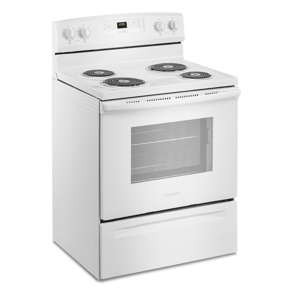 Amana ACR4303MFW 30-inch Amana® Electric Range with Bake Assist Temps