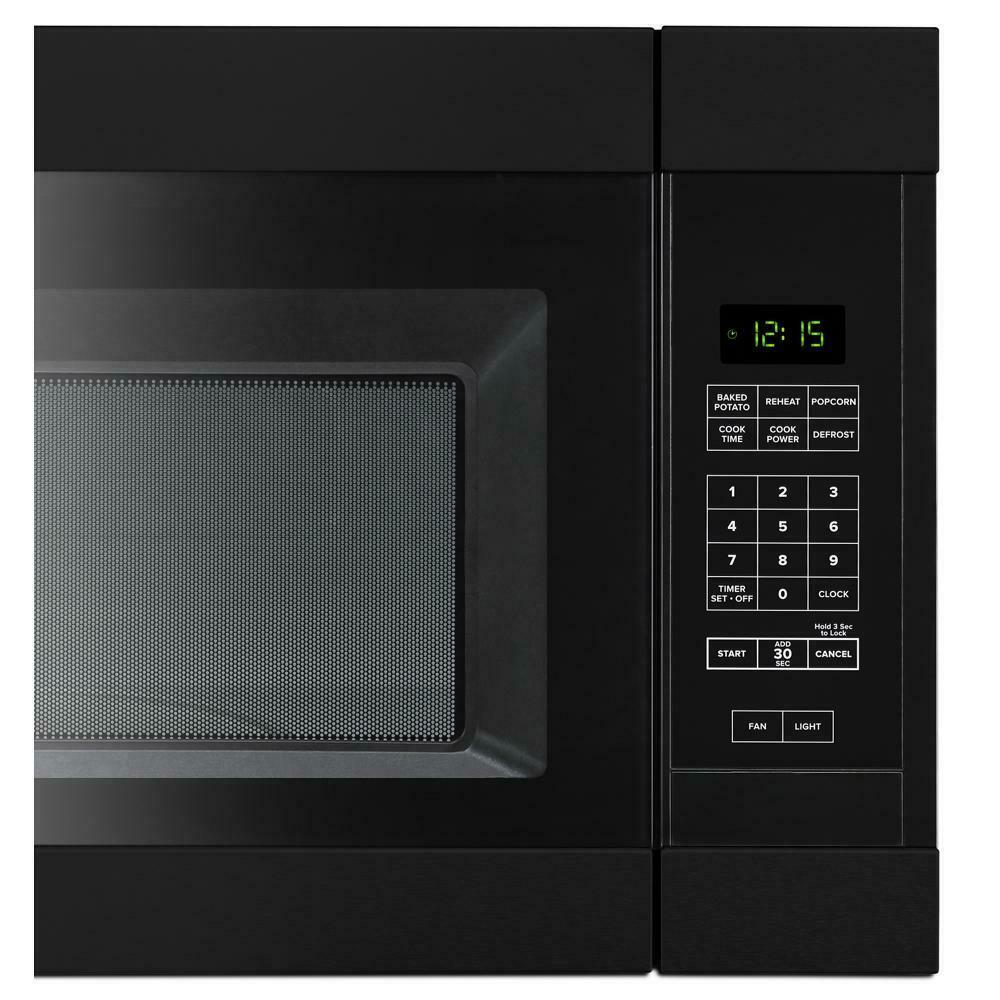 Amana 1.6 Cu. Ft. Over-the-Range Microwave with Add 0:30 Seconds - Black