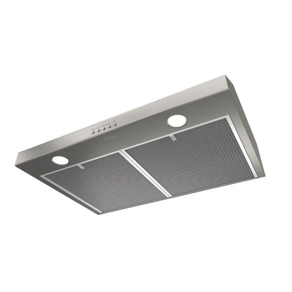 BCSQ130SS Broan® Glacier 30-Inch Convertible Under-Cabinet Range Hood, 375 Max Blower CFM, Stainless Steel