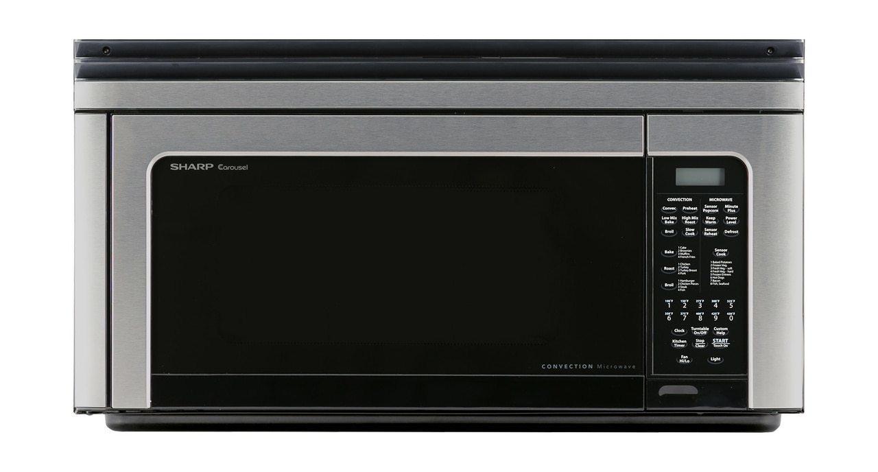 Sharp 1.1 cu. ft. 850W Sharp Stainless Steel Convection Over-the-Range Microwave Oven