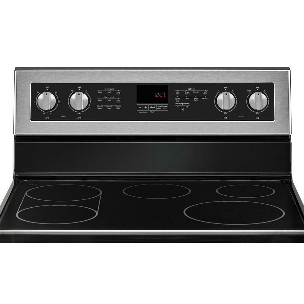 Maytag MET8800FZ 30-Inch Wide Double Oven Electric Range With True Convection - 6.7 Cu. Ft.