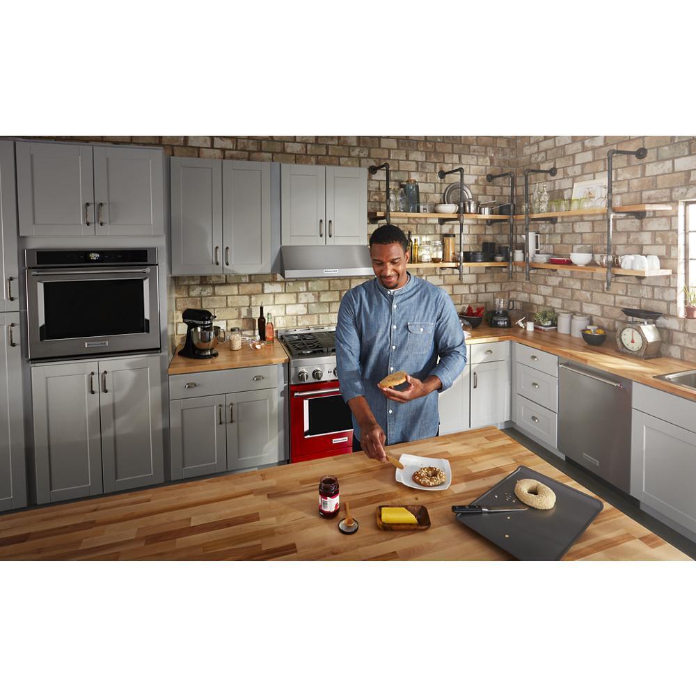 KitchenAid® 30'' Smart Commercial-Style Dual Fuel Range with 4 Burners