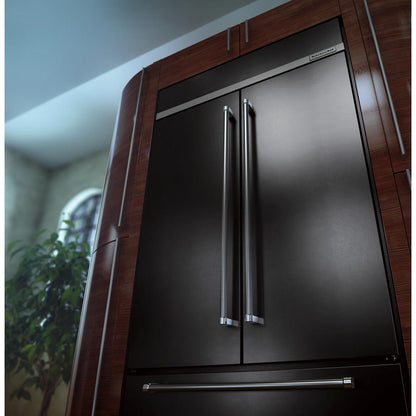 Kitchenaid KBFN502EBS 24.2 Cu. Ft. 42" Width Built-In Stainless French Door Refrigerator with Platinum Interior Design