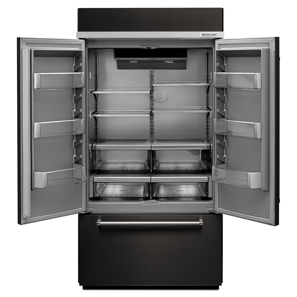 Kitchenaid KBFN502EBS 24.2 Cu. Ft. 42" Width Built-In Stainless French Door Refrigerator with Platinum Interior Design