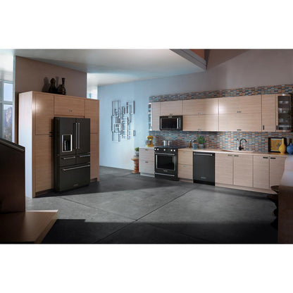 Kitchenaid KRMF706EBS 25.8 Cu. Ft. 36" Multi-Door Freestanding Refrigerator with Platinum Interior Design and PrintShield™ Finish