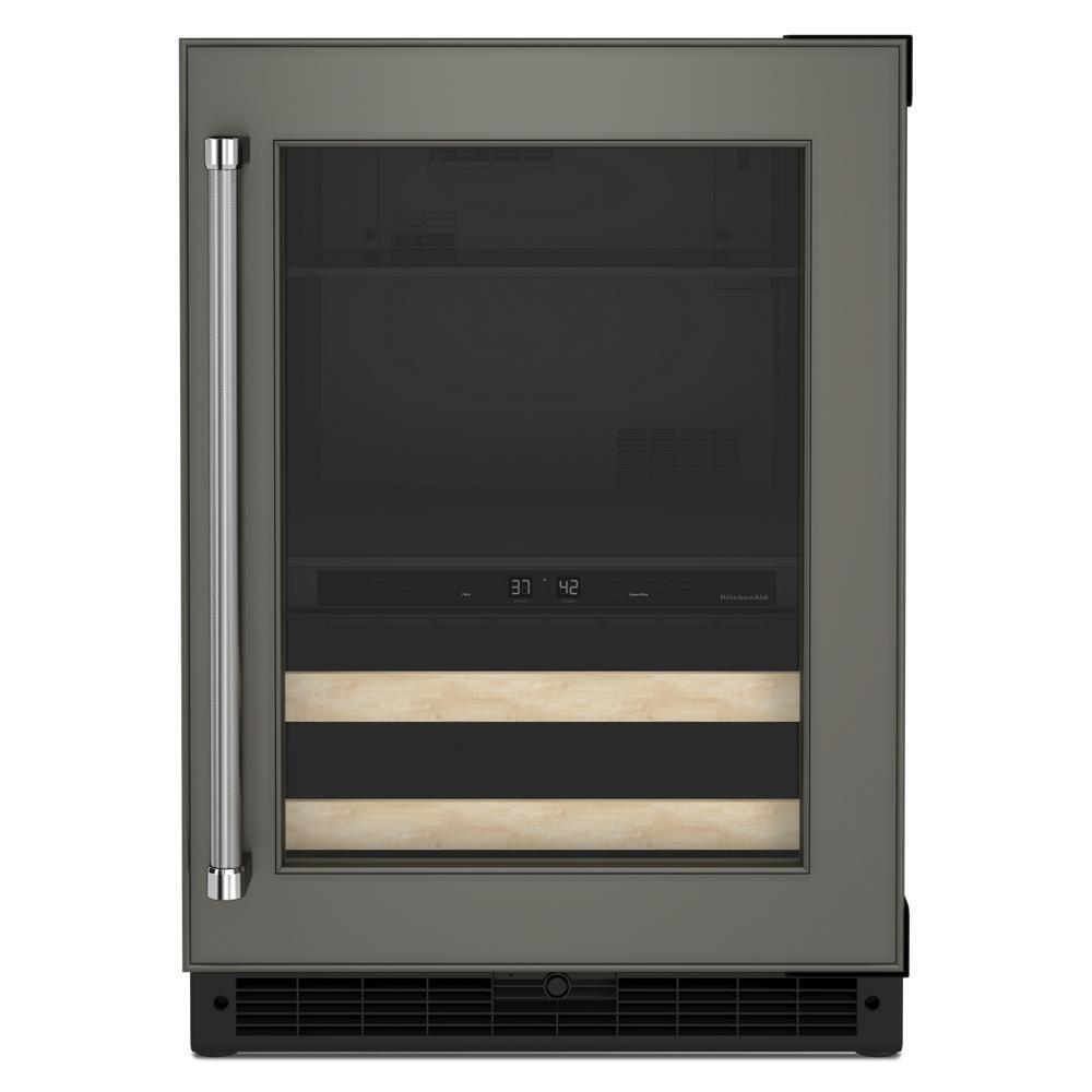 Kitchenaid KUBR214KPA 24" Panel-Ready Beverage Center with Wood-Front Racks