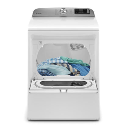 Maytag MED6230RHW Smart Top Load Electric Dryer with Extra Power Button - 7.4 cu. ft.