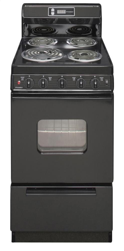 Premier 20 in. Freestanding Electric Range in Black