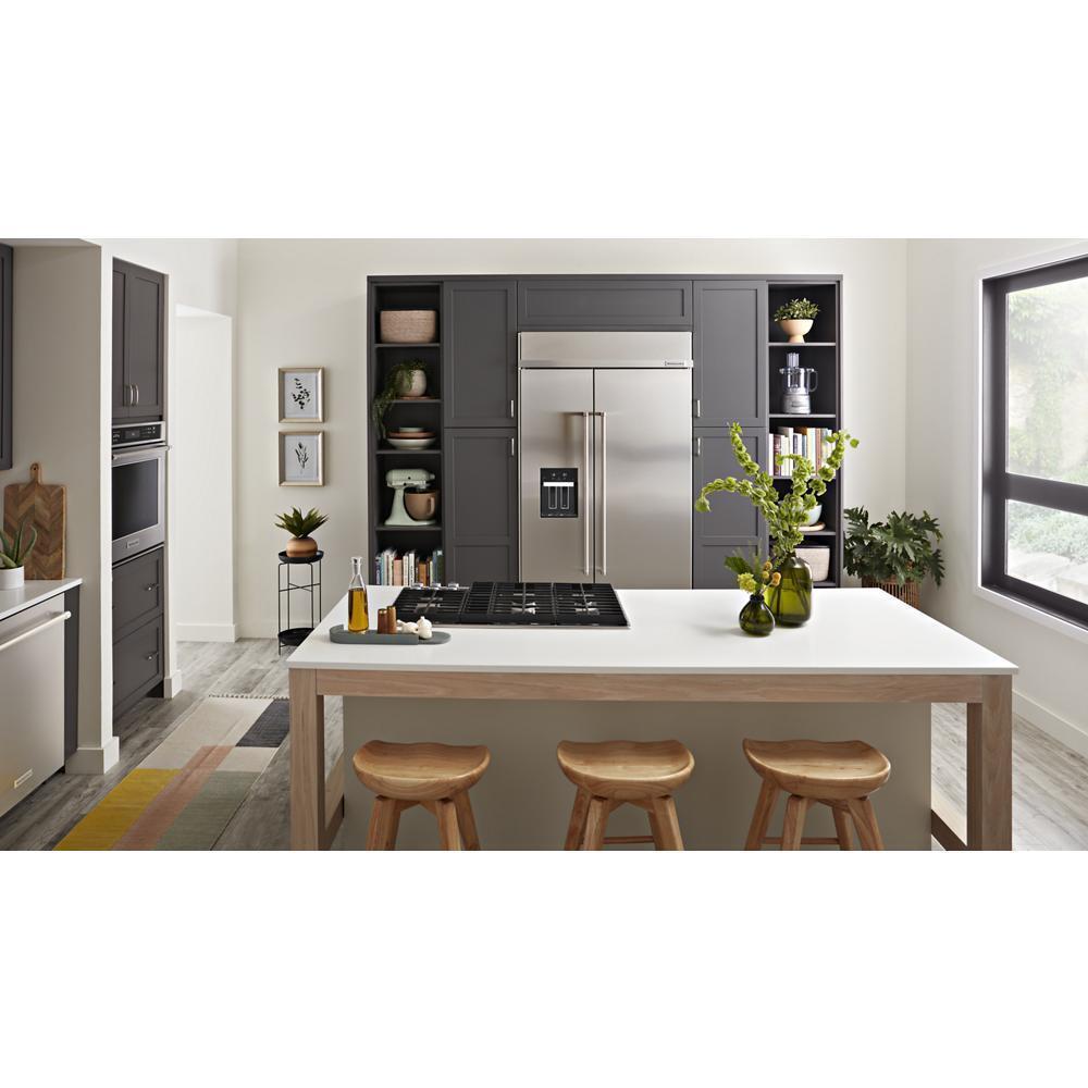 Kitchenaid KBSD702MPS 25.1 Cu. Ft. 42" Built-In Side-by-Side Refrigerator with Ice and Water Dispenser