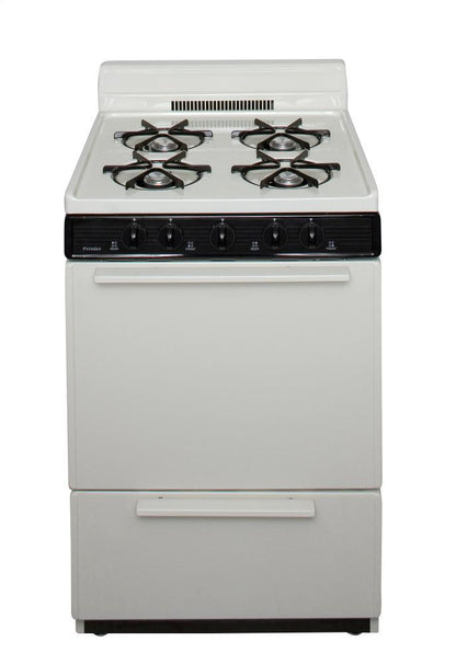 Premier SCK100TP0 24 in. Freestanding Gas Range in Biscuit