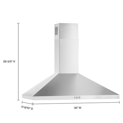 Whirlpool WVW73UC6LS ENERGY STAR® Certified 36" Chimney Wall Mount Range Hood