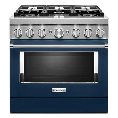 KFDC506JIB KitchenAid® 36'' Smart Commercial-Style Dual Fuel Range with 6 Burners