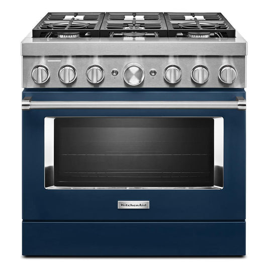 KFDC506JIB KitchenAid® 36'' Smart Commercial-Style Dual Fuel Range with 6 Burners