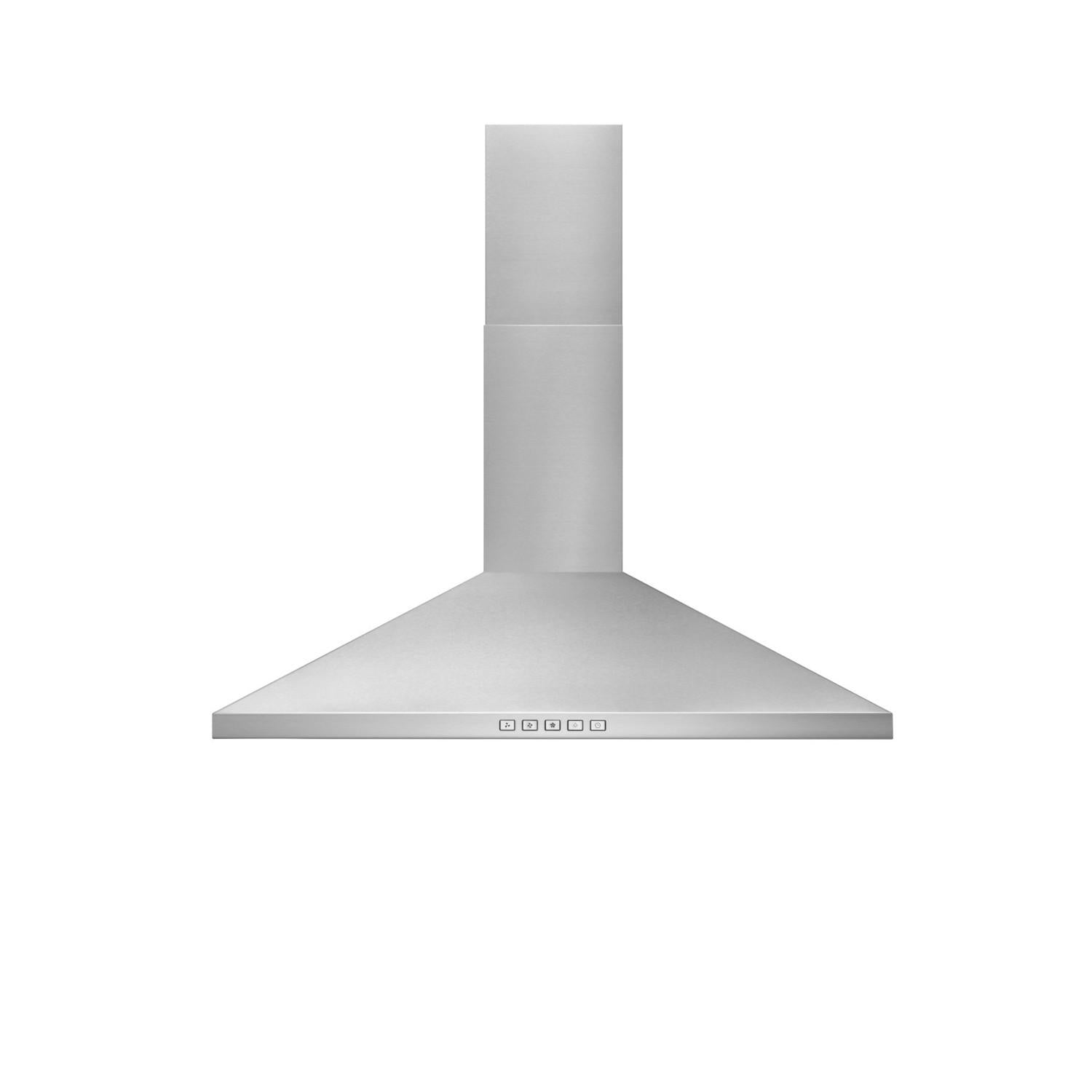 Broan® 30-Inch Convertible Wall-Mount Pyramidal Chimney Range Hood, 450 MAX CFM, Stainless Steel