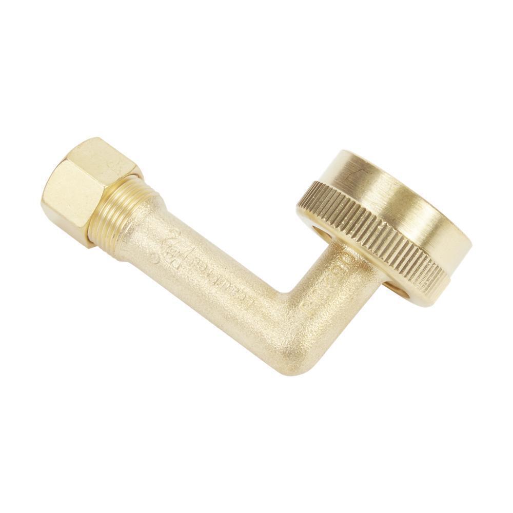 Whirlpool W10685193 Dishwasher Brass Gooseneck Fitting 90 degree Lead Free